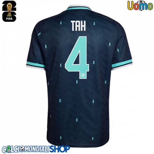 Maglie da calcio Germania Jonathan Tah #4 Seconda Maglia Mondiali 2026  Manica Corta